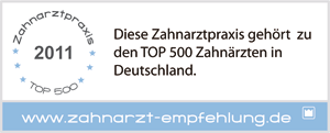 Diese Zahnarztpraxis gehört zu den Top 500 Zahnärzten in Deutschland